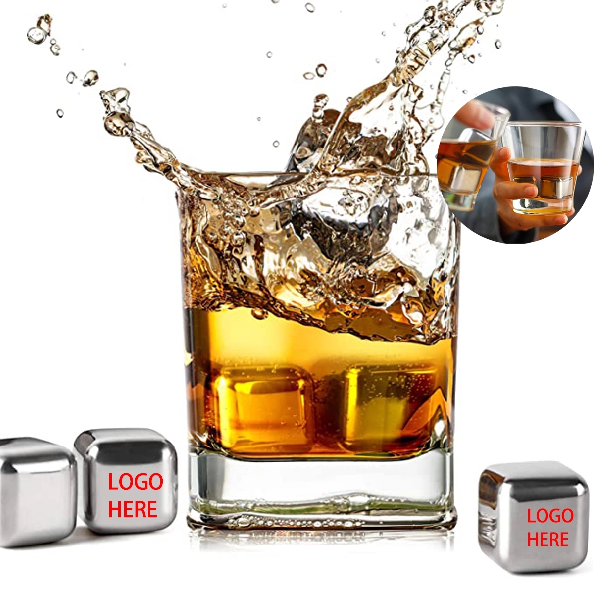 Stones Stainless Steel Ice Cube 3