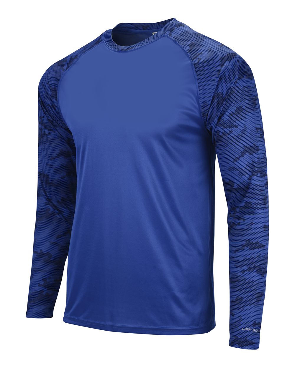Unisex Cayman Performance Camo Colorblocked Long Sleeve T-Shirt - 216 35