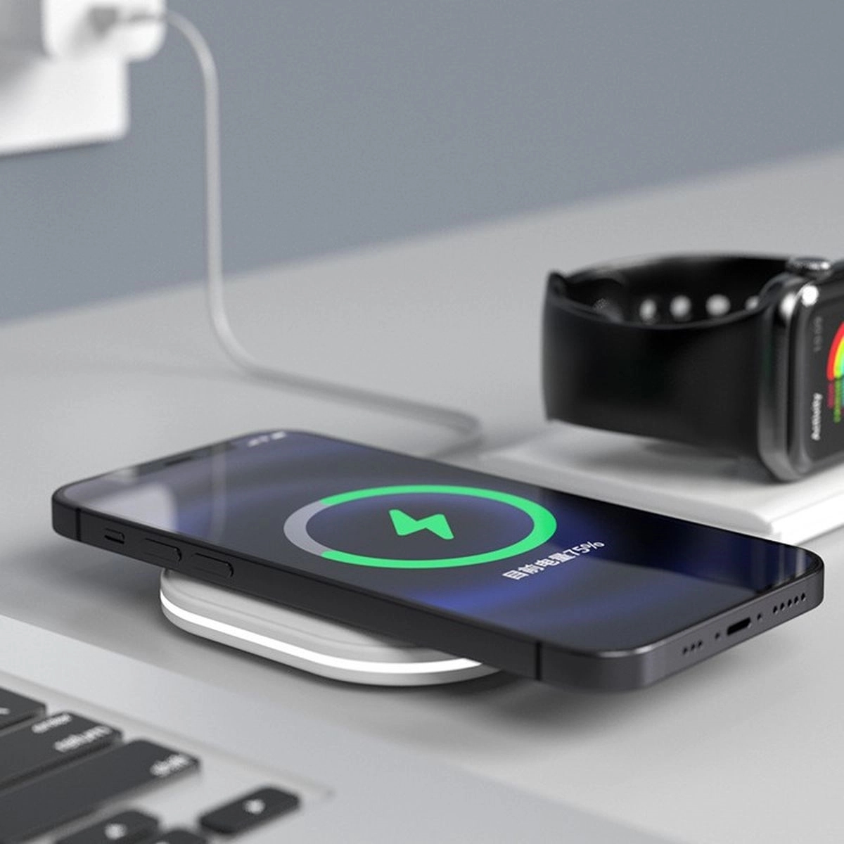 2 In 1 Foldable Magnetic Power Pad Wireless Charging Station 3