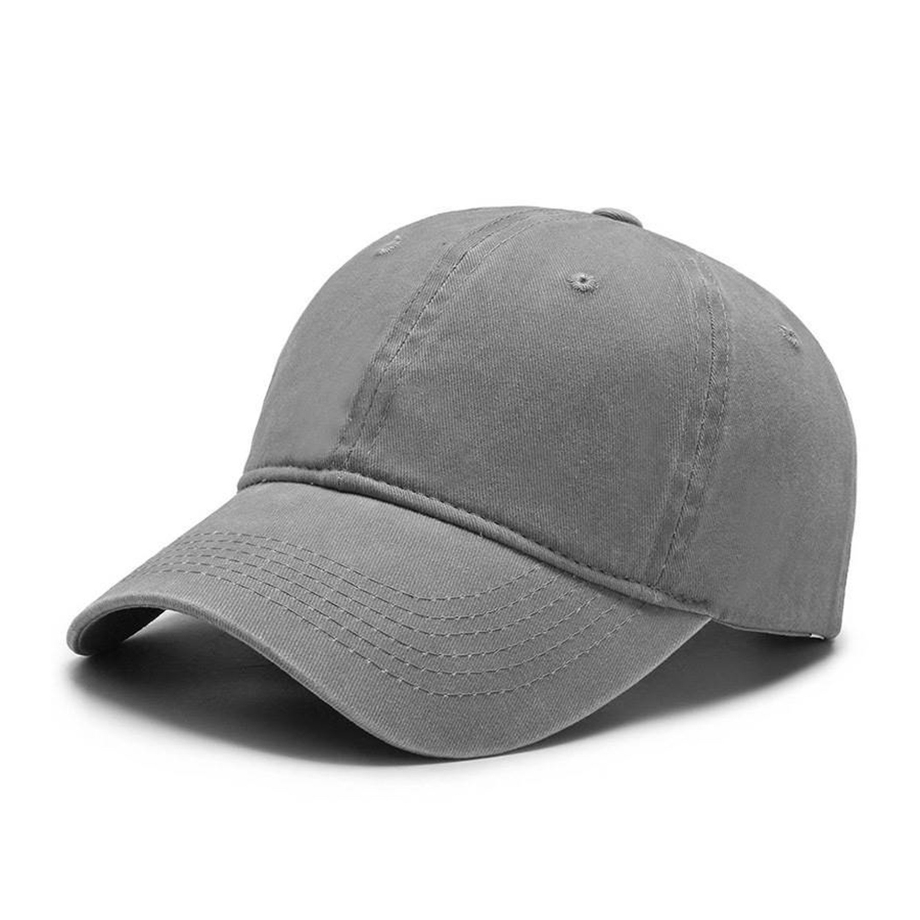 Men Women Washed Cotton Baseball Cap Adjustable Hat 10