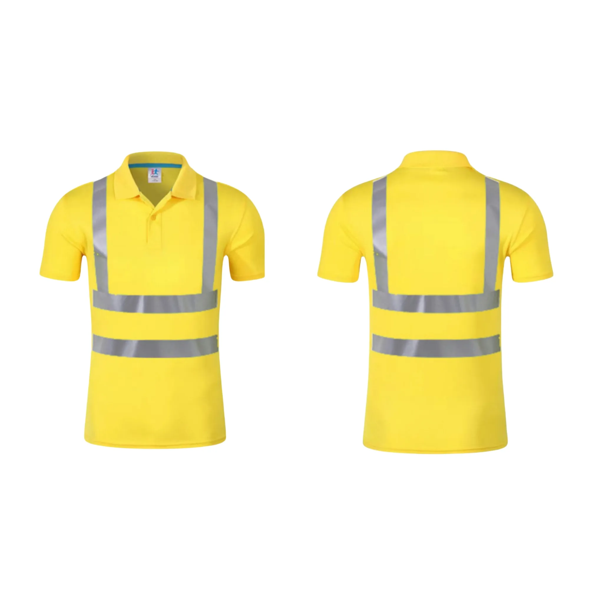 High-Visibility Polo Shirts With Reflective Strips 14