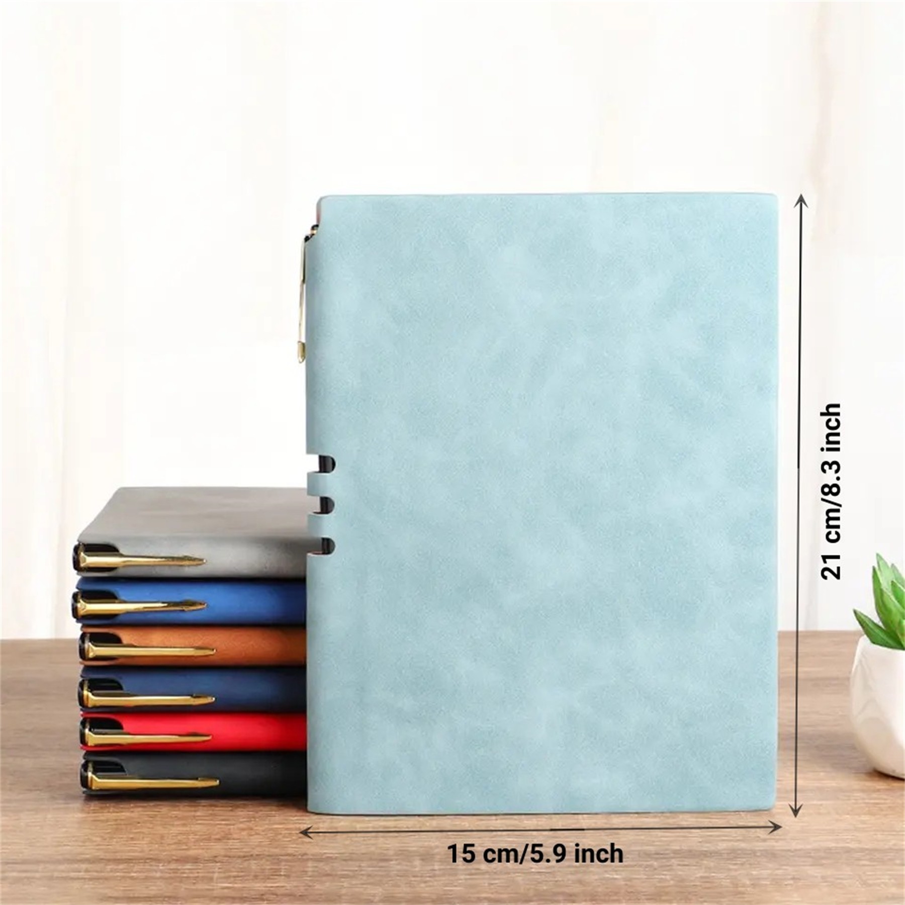 Customizable Logo Leather Cover Notebook 4