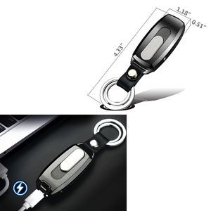 Electric Cigarette Lighter Key Chain X Lightning Design With LED Light 5