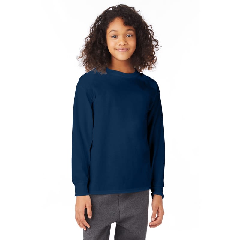 Hanes Youth Authentic-T Long-Sleeve T-Shirt 7