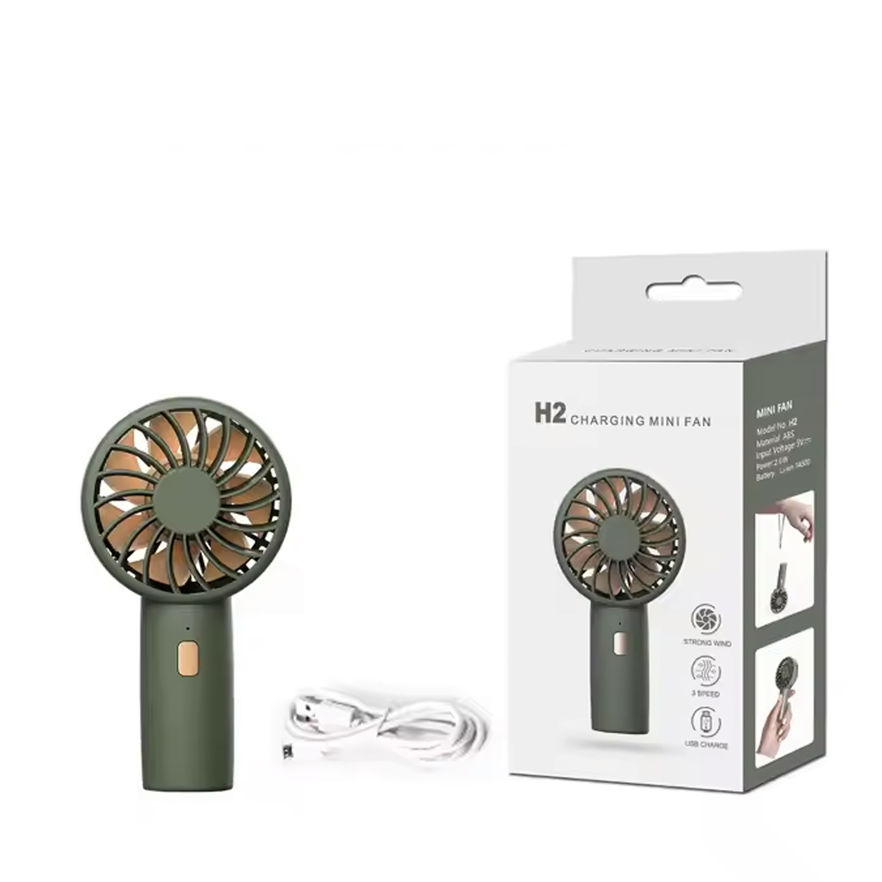 USB Mini Handheld Fan – Rechargeable 1