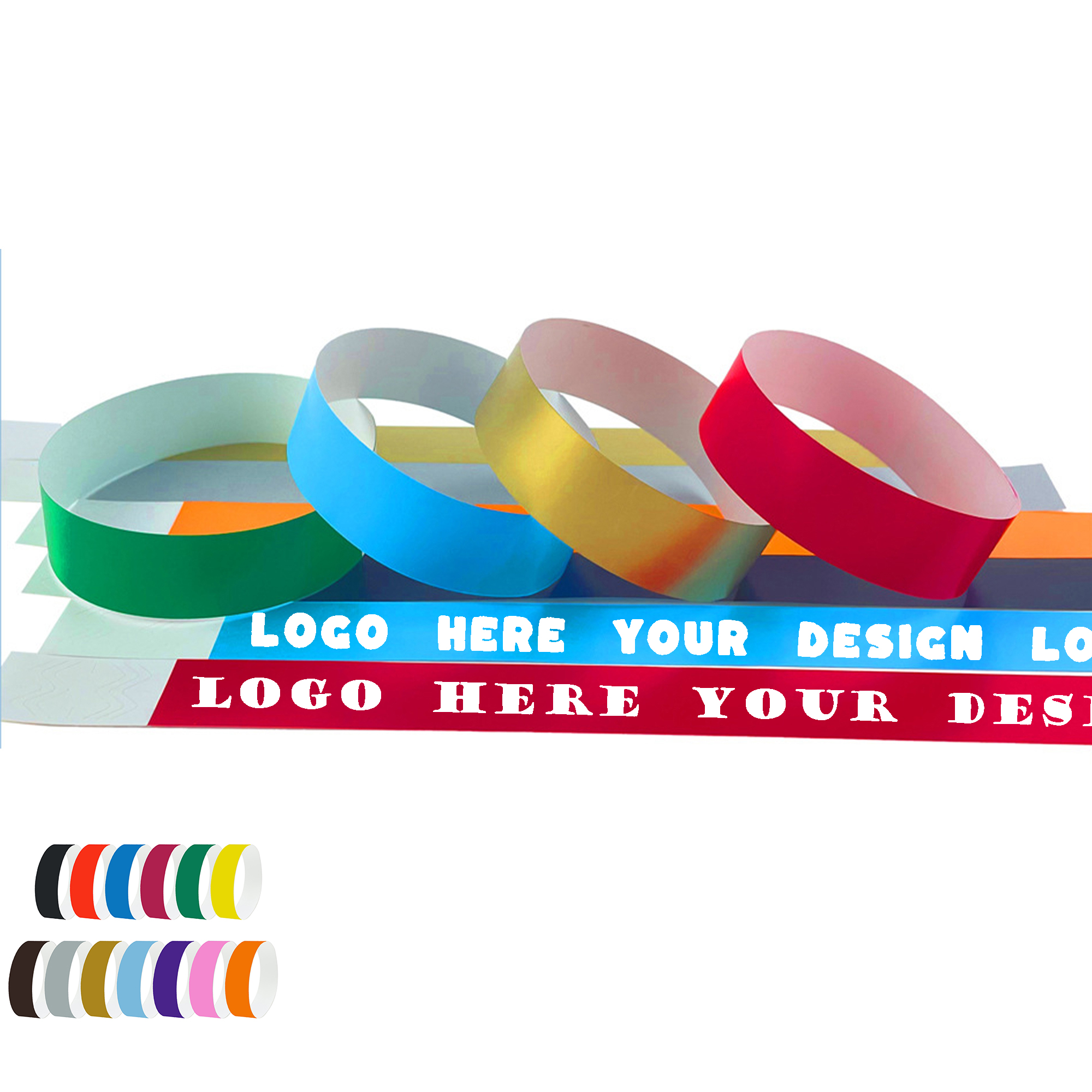 100 Tyvek Wristbands per Pack 8