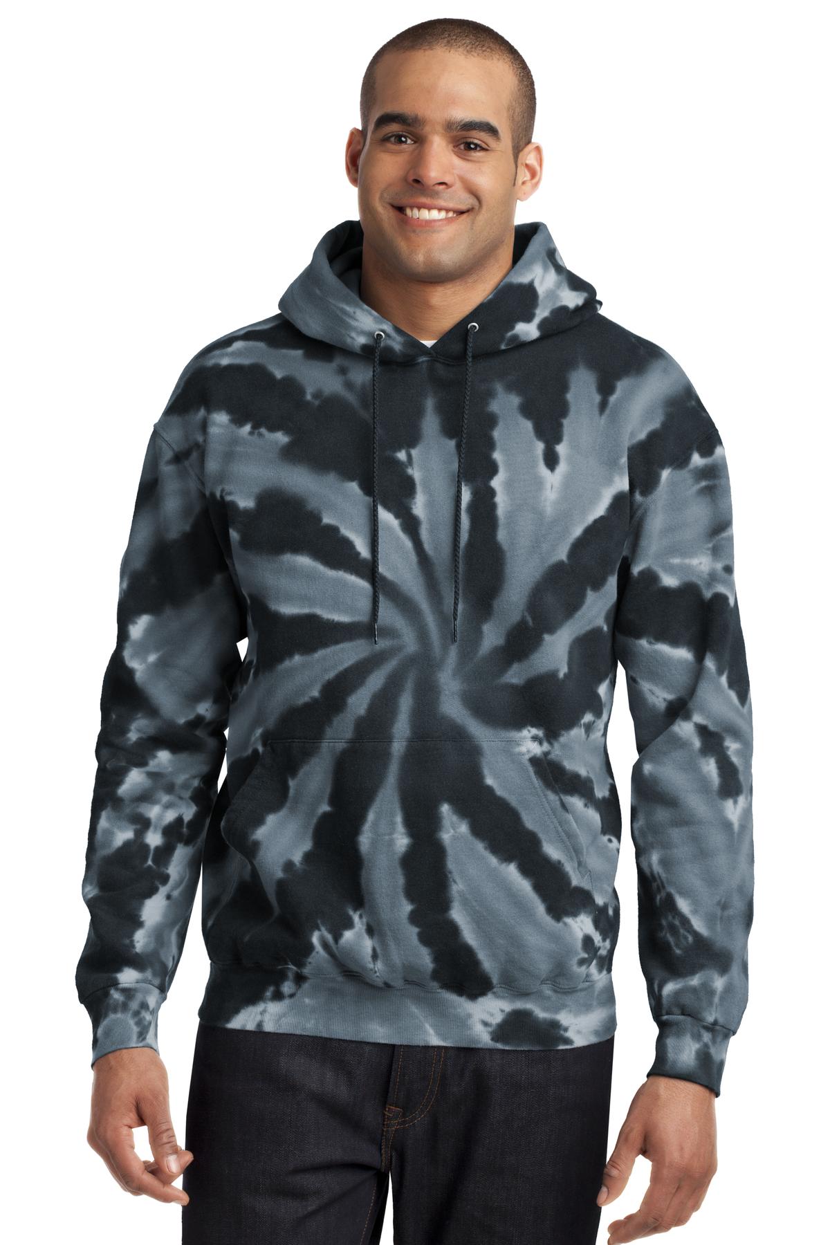 Tie-Dye Pullover Hooded Sweatshirt