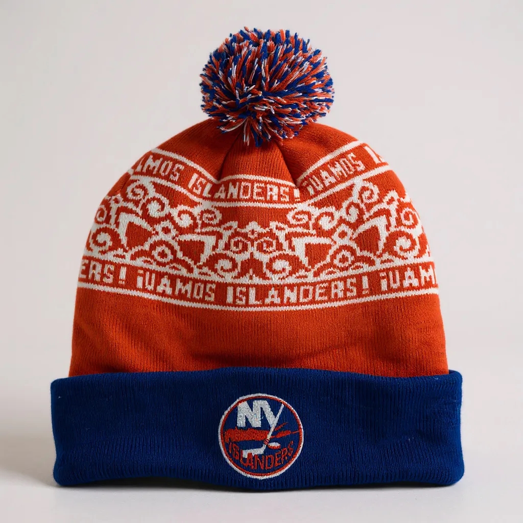 Pom-Pom Beanie with Cuff 2