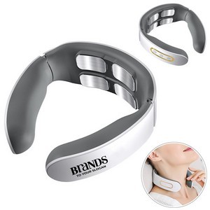 4 Heads Rechargeable Electric Pulse Neck Massager With Magnetic Electrode Pads 18