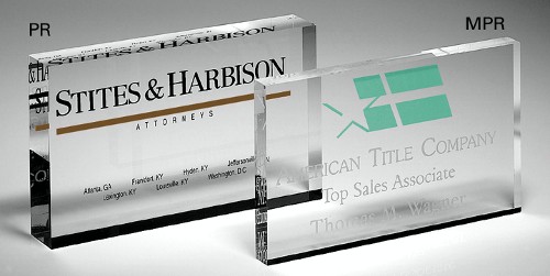 2x4 Rectangle Paperweight Acrylic Award 2