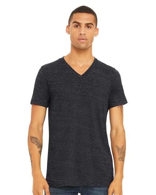 Unisex Textured Jersey V-Neck Tee - 3655 31