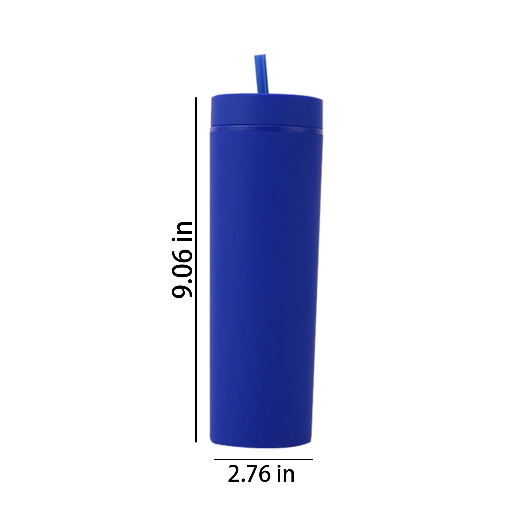 MOQ20 16oz Double Wall Straw Plastic Cup 3