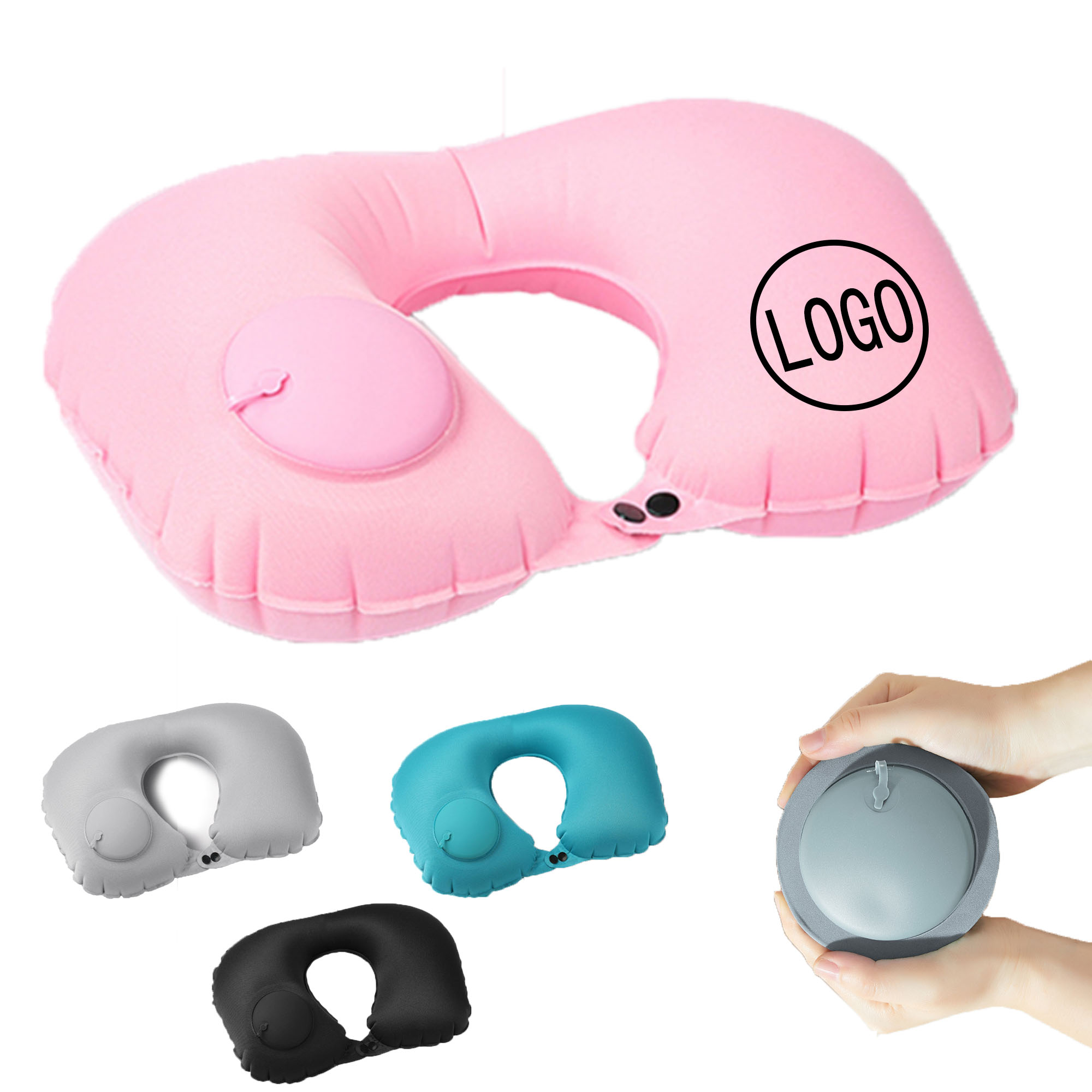 Self-Inflatable Neck Pillow Portable 4