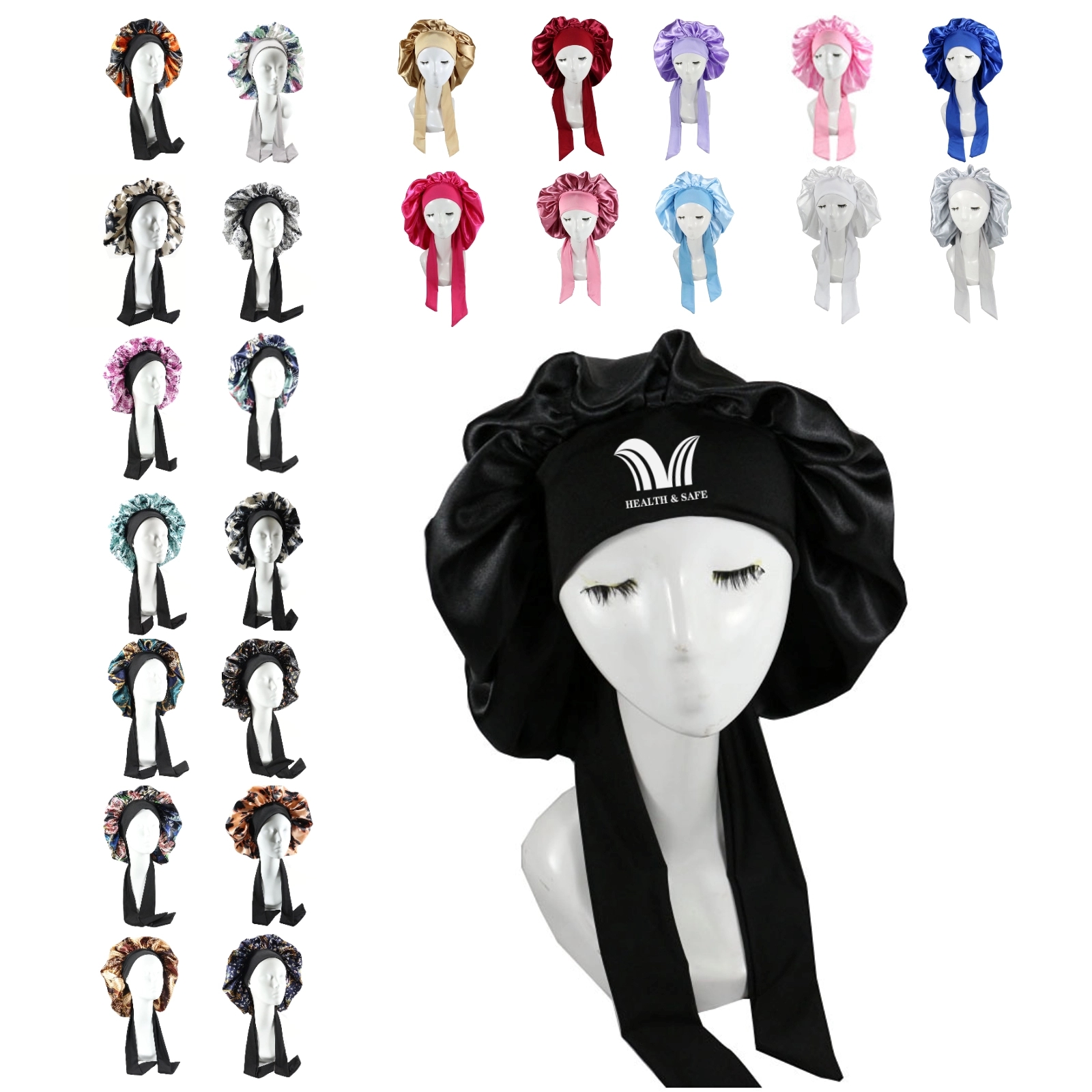 Solid Tie Large High Stretch Nightcap 1