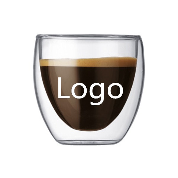 Double Wall Insulated Glass Coffee Cup 2