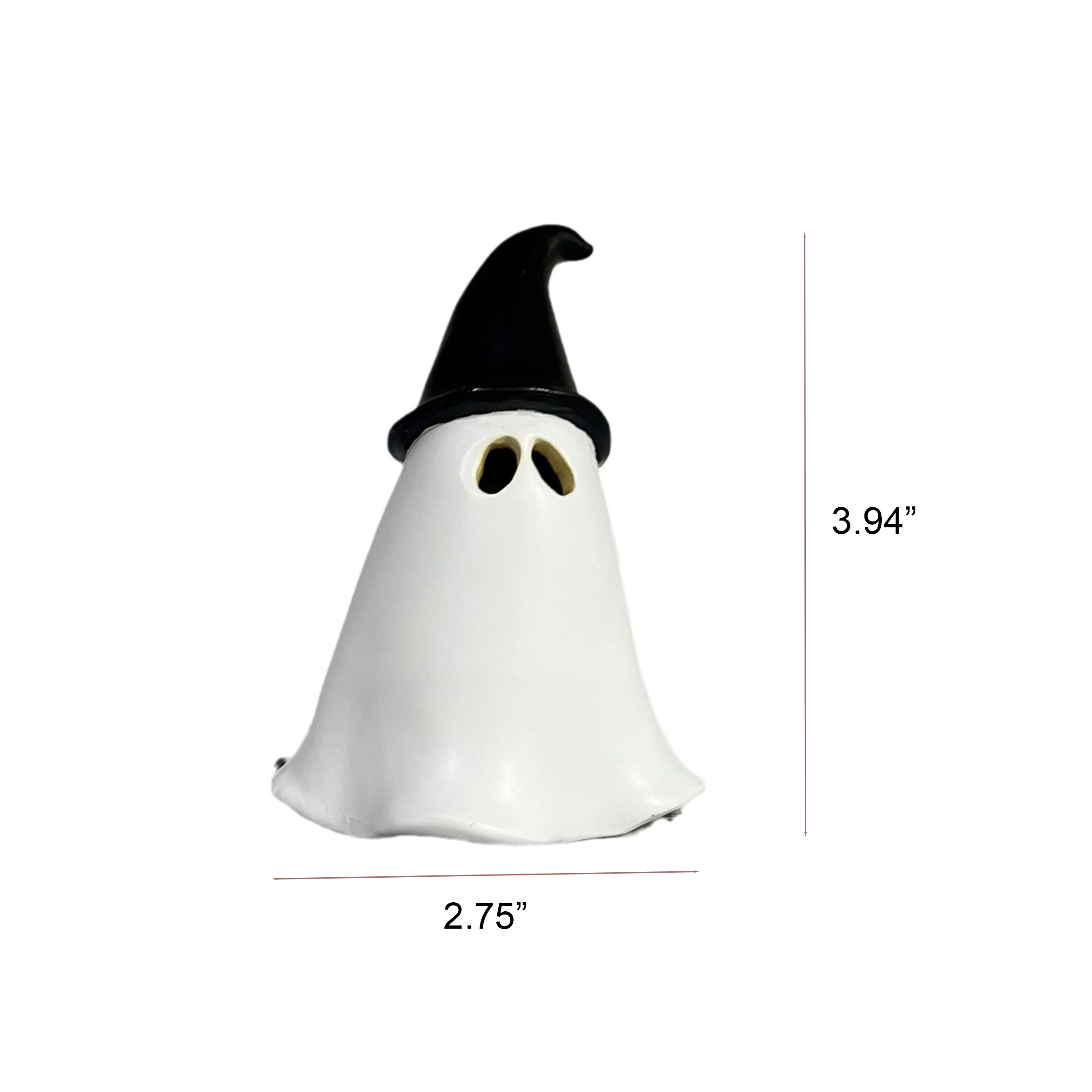Resin Halloween Ghost Incense Burner ?C Frightfully Fun With Pumpkin And Witch Hat 3