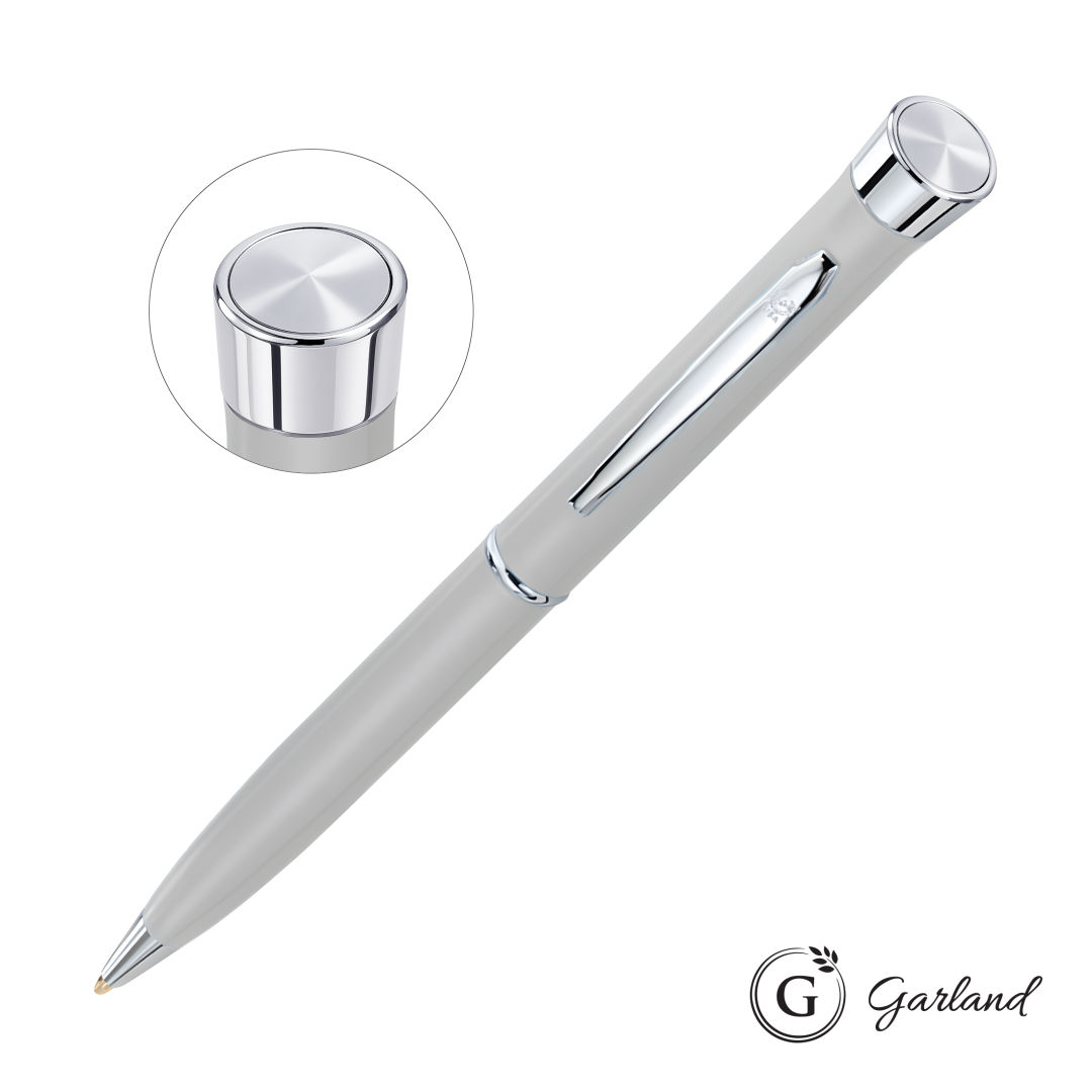 Garland® Color Matte Custom Emblem Twist Pen - Chrome 9