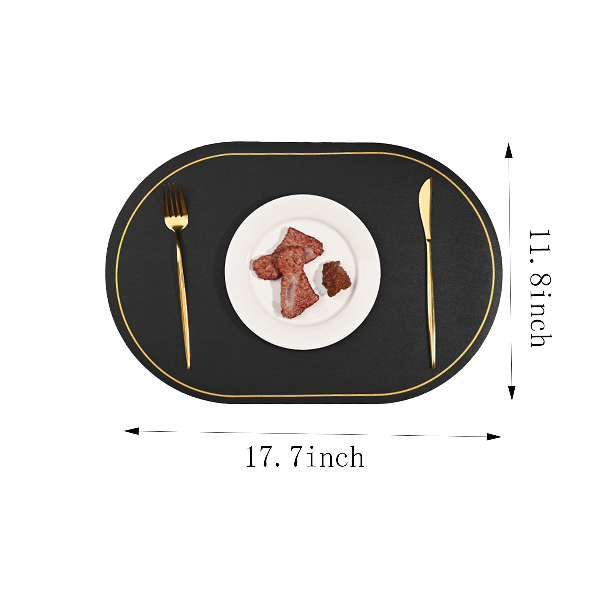 Premium PU Leather Place Mats for Dining Table 2