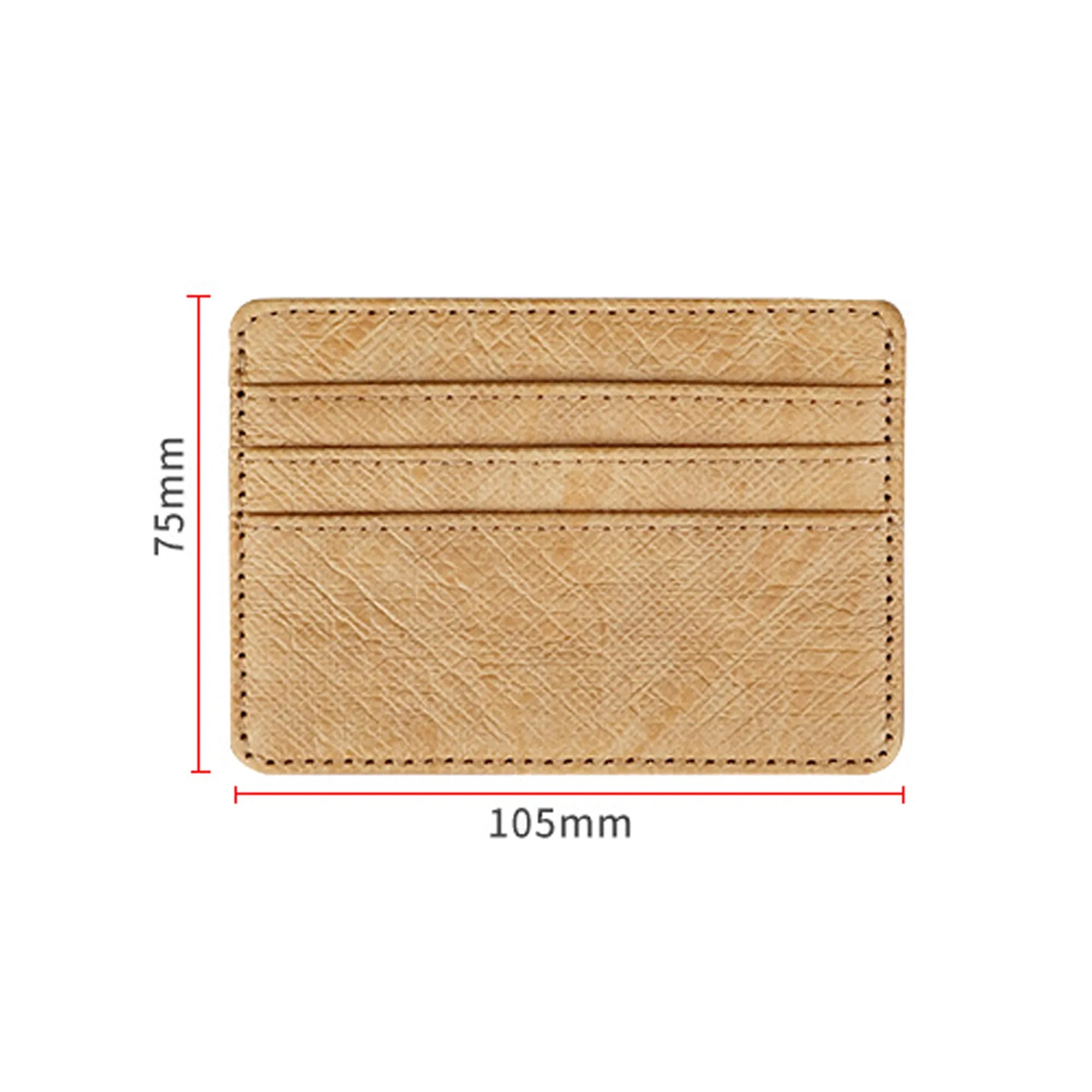 PU Leather Minimalist Wallet Card Holder MOQ30pcs 7