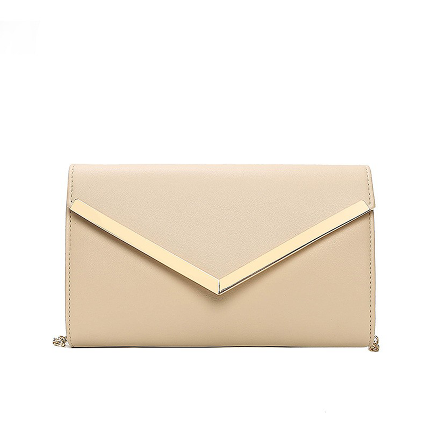 PU Leather Envelope Hardware Chain Diagonal Crossbody Bag 3