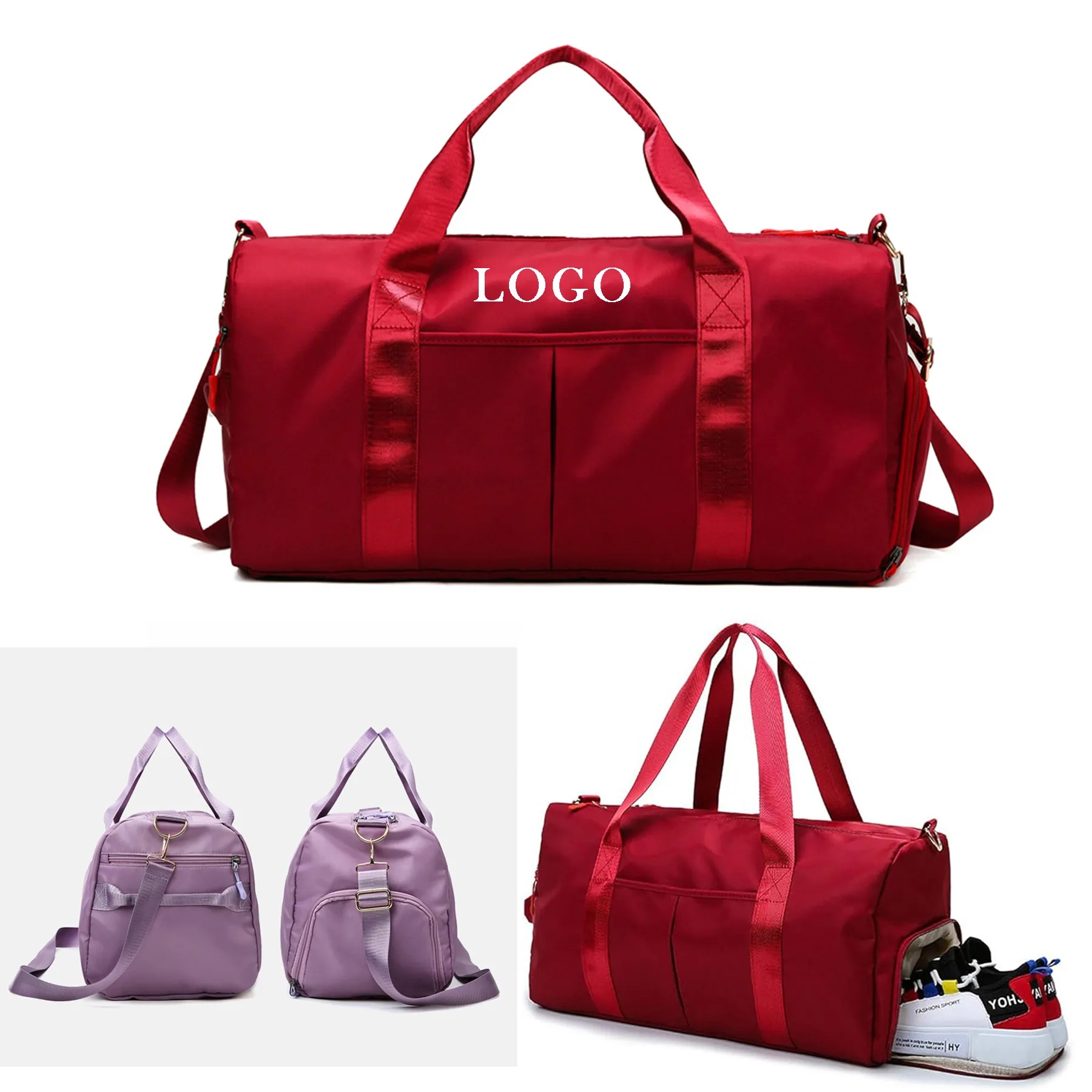 Large Capacity Sports Travel Gym Bag with Shoe Compartment 6
