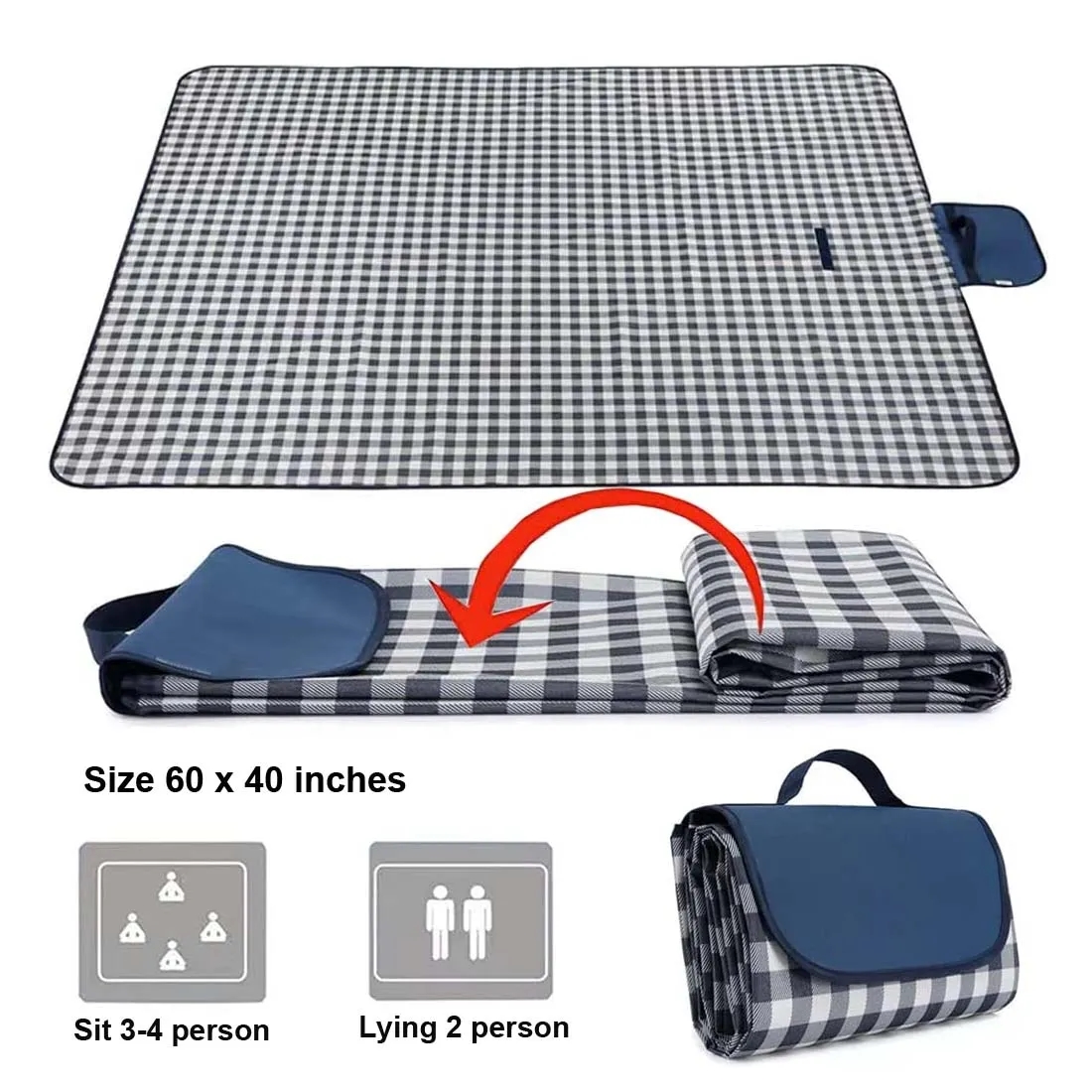 Foldable Picnic Beach Blanket 3