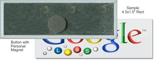 Personal Magnet 4 1/2 Inch X 1 1/2 Inch Rectangular Button 2