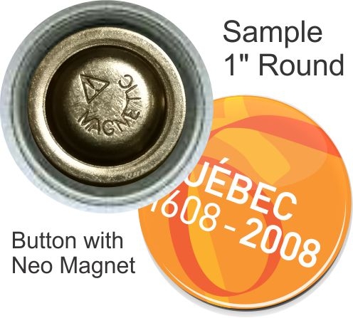 Neo Magnet 1 Inch Round Button 1