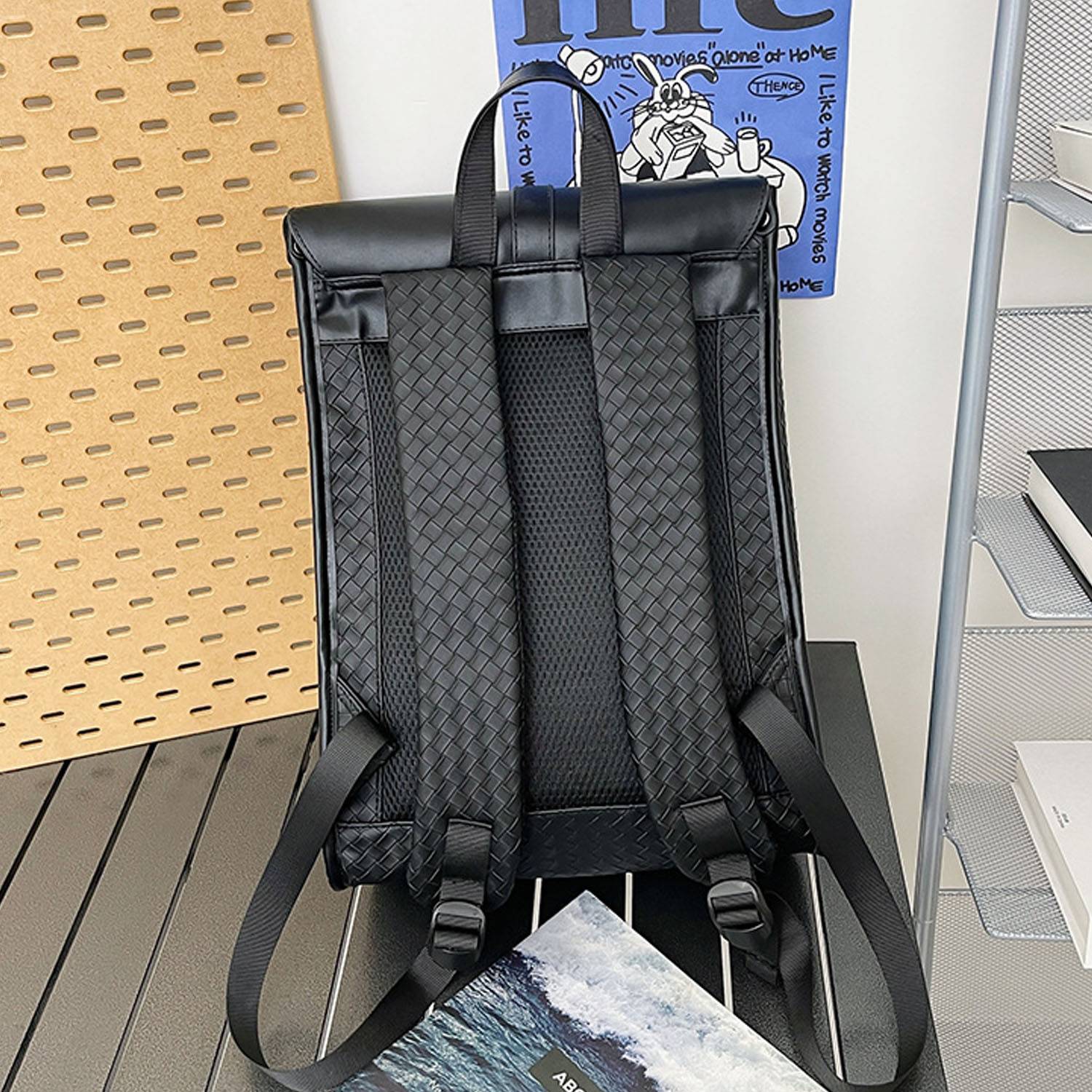 Large PU capacity business backpack 6
