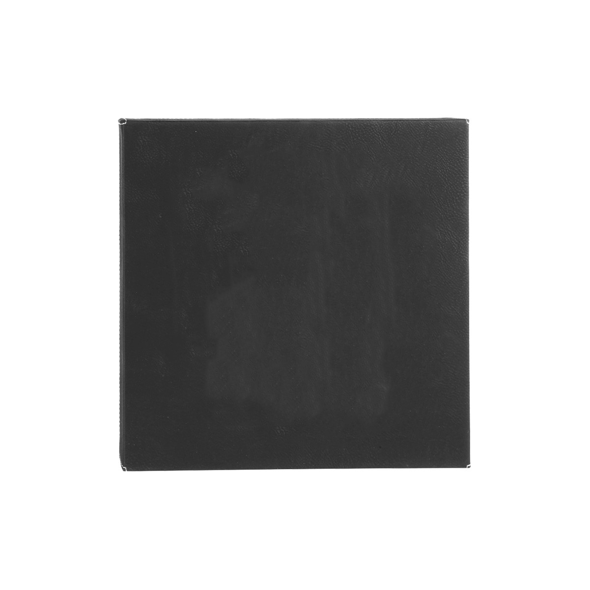 14" x 14" Black/Silver Leatherette Wall Decor 2