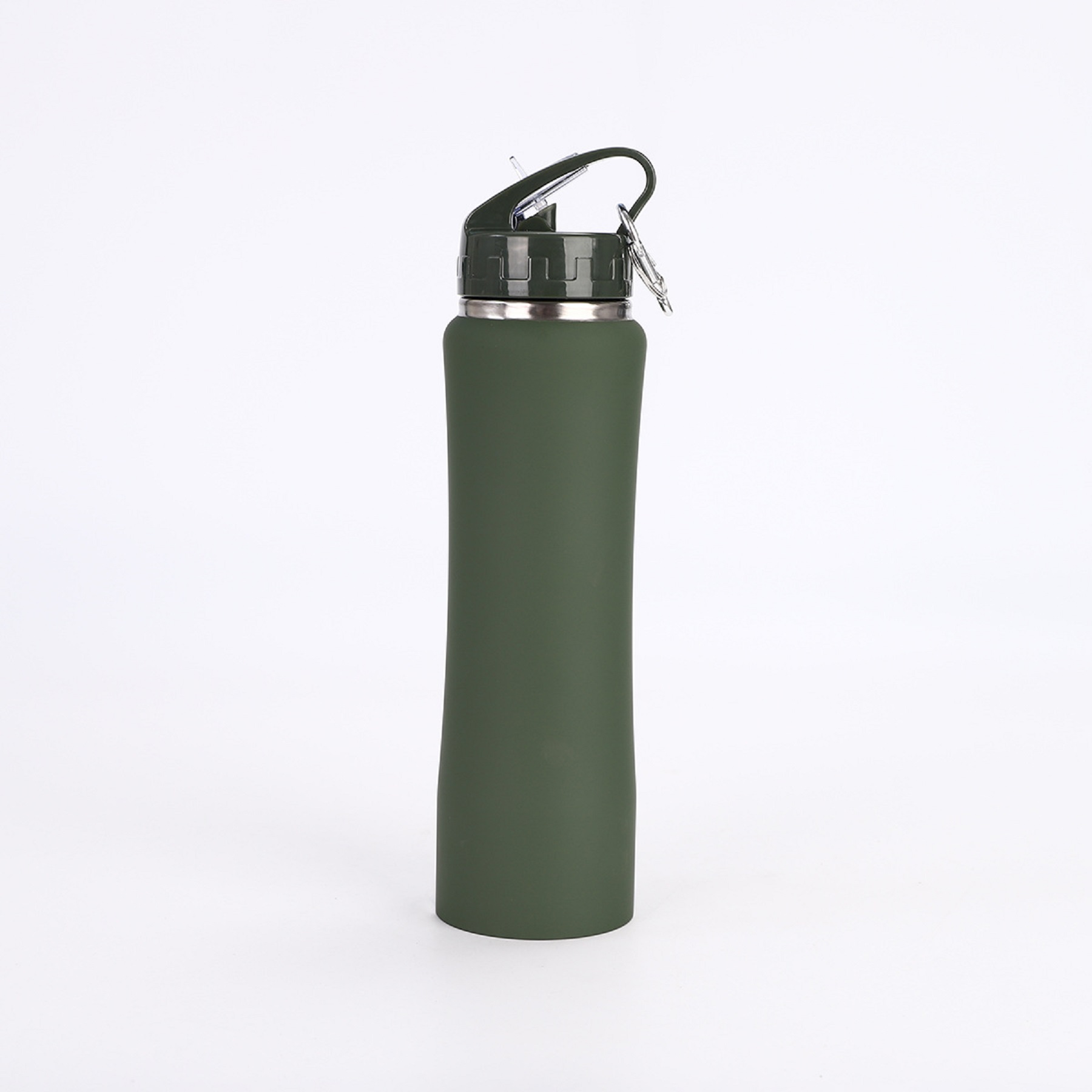 20 Oz. Ranger Sports Bottle Satin Finish And Carabiner, custom water bottle with logo imprint 1