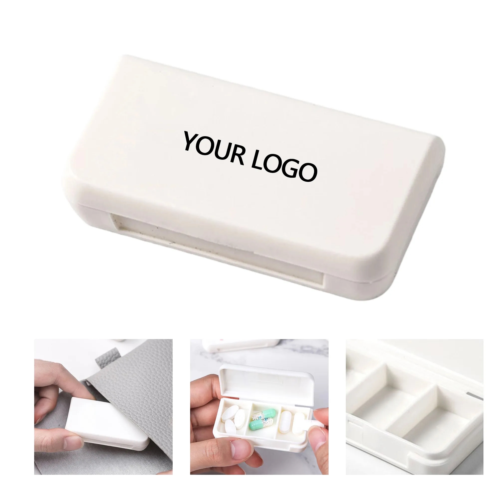 3 Compartment Pill Organizer with Stylish Fresh Look 1