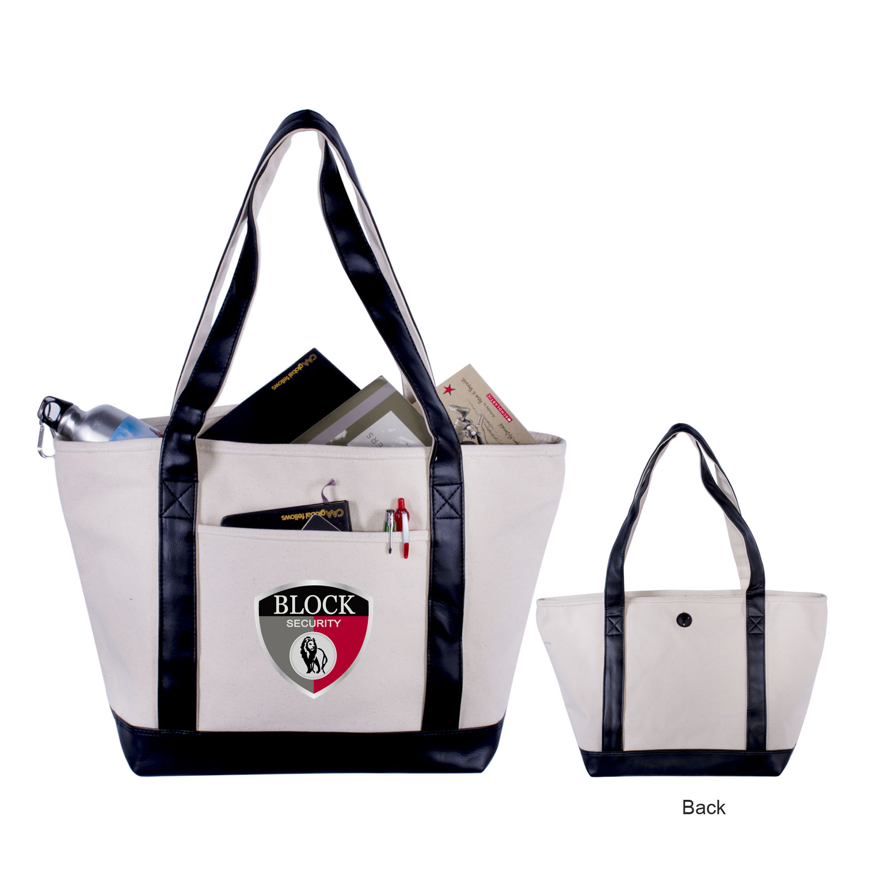 23 oz. Cotton Canvas Boat Style Tote Bag 3