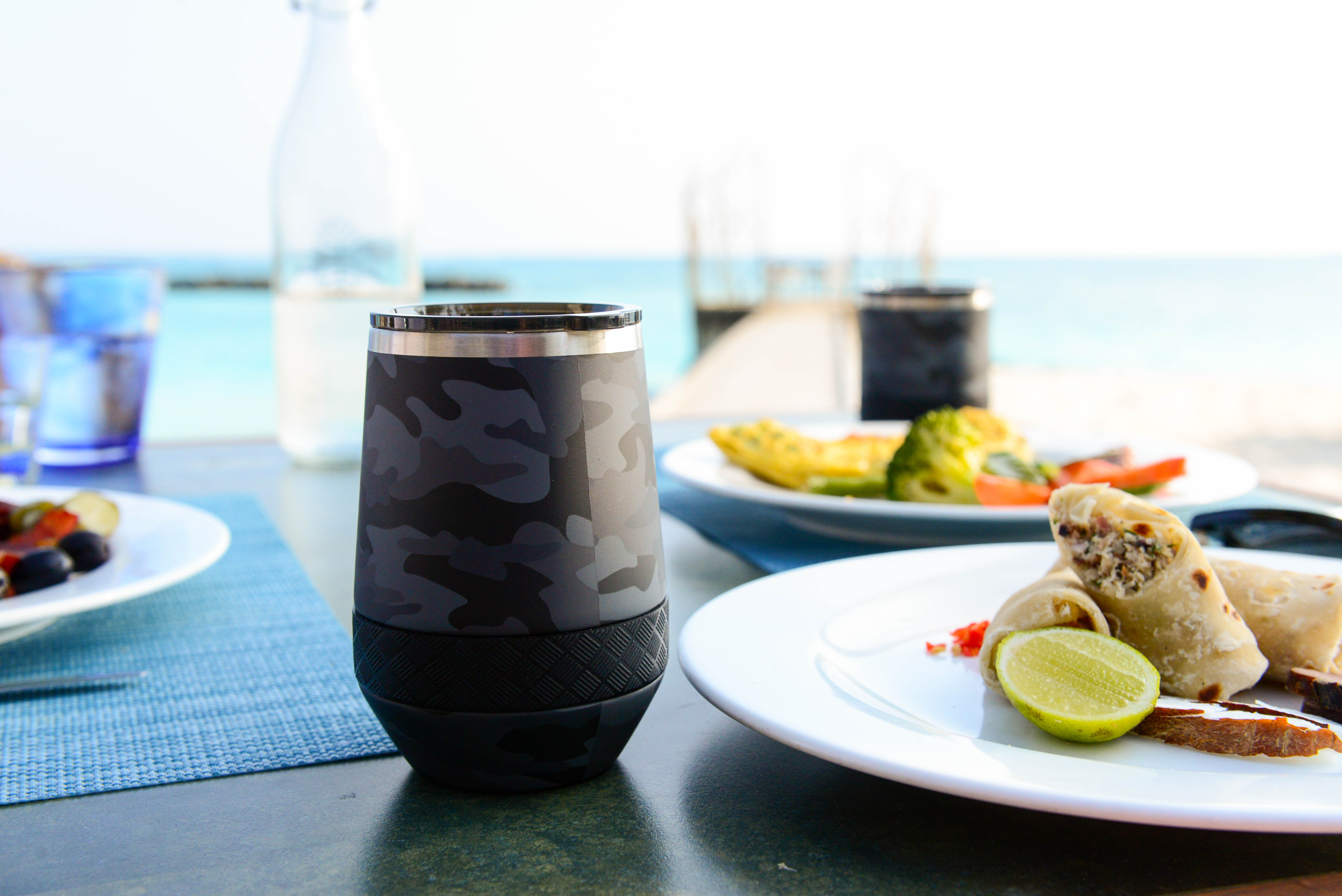 Elemental® Recess Stemless 10oz Stainless Steel Tumbler with Shatter-free Lid 13