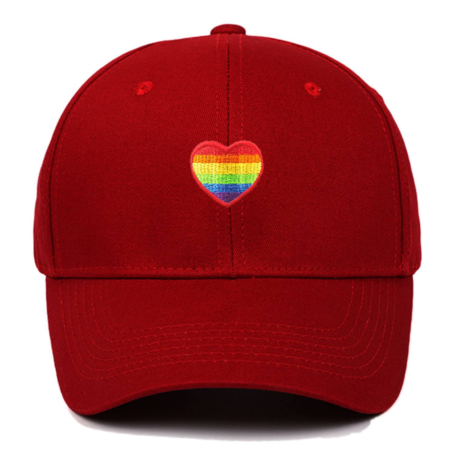 Rainbow Love Embroidered Baseball Cap 6