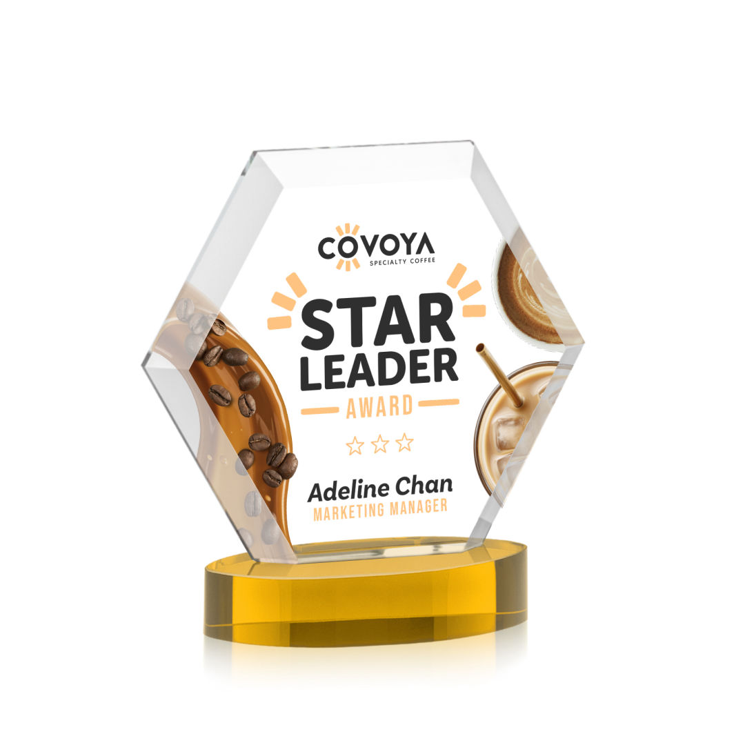 Barnett VividPrint™ Award on Alberton Base - Amber 15