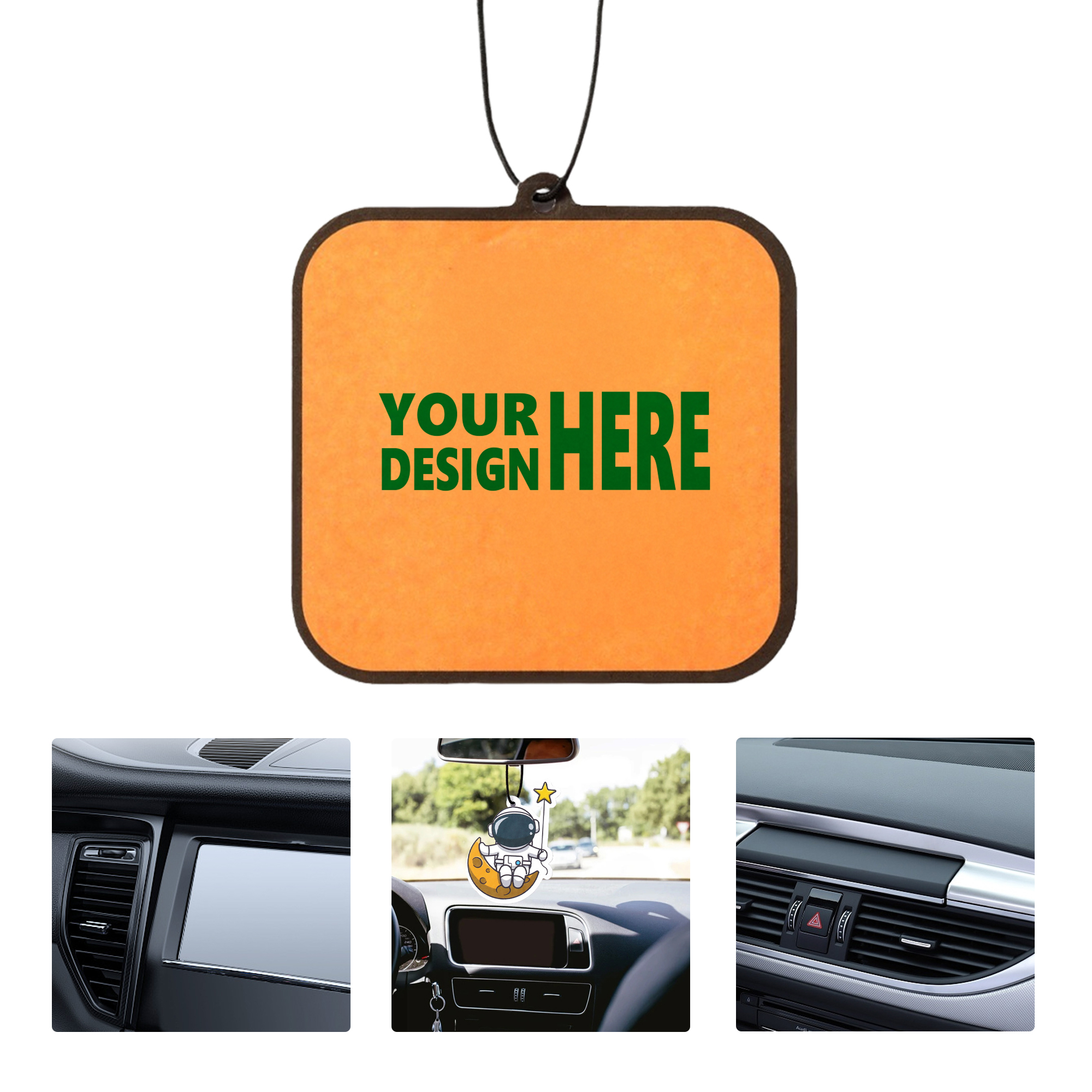 MOQ50 Car Air Freshener Hanging Pendant with Essential Oil 2
