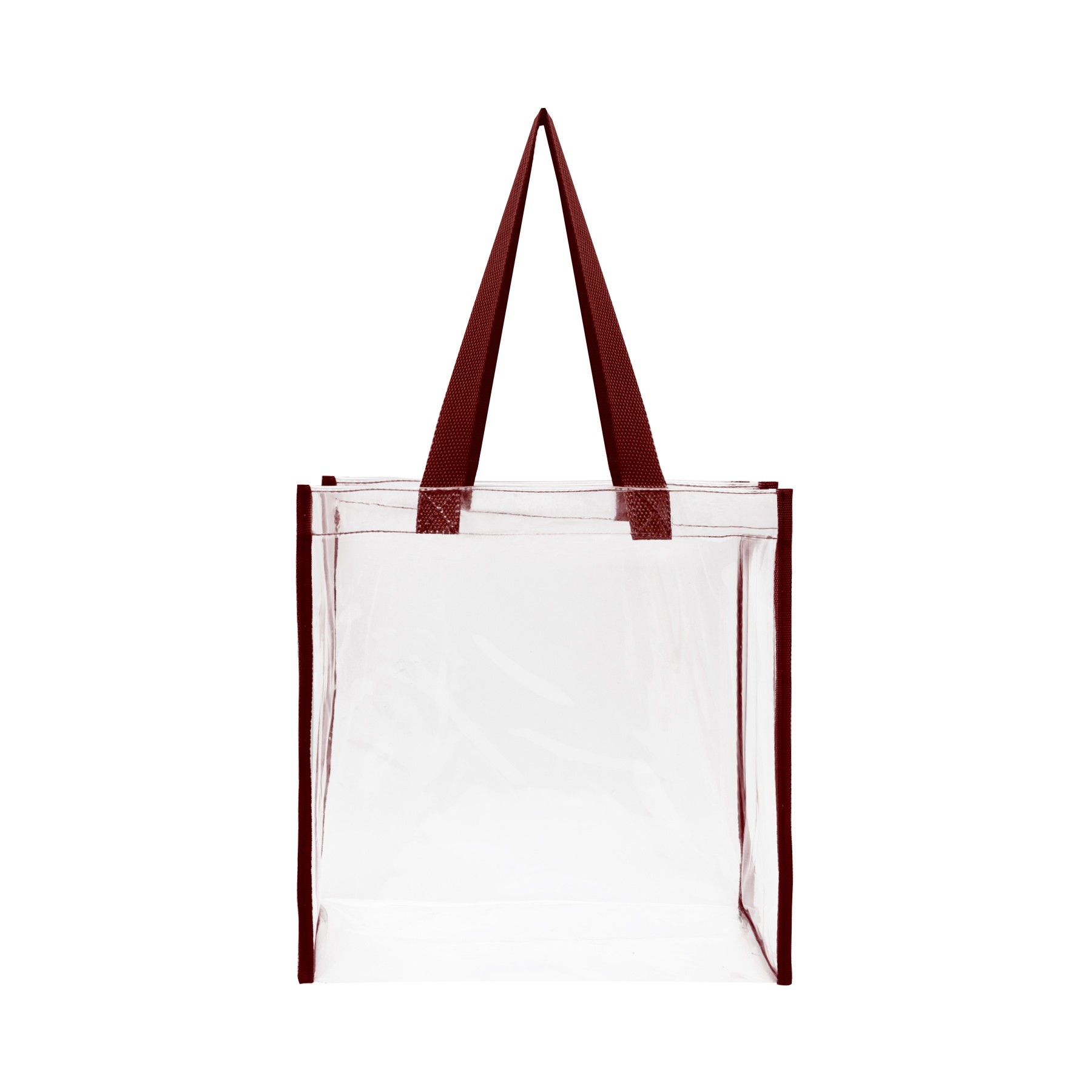 Stadium Approved Clear Transparent Pvc Tote Bag (12"X12"X6") 10