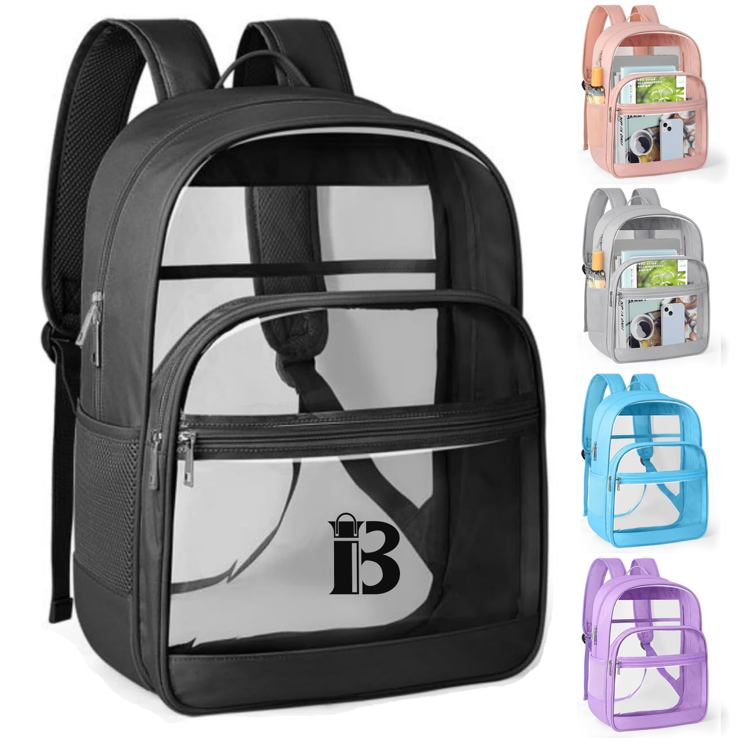 Large Capacity PVC Transparent Backpack 4