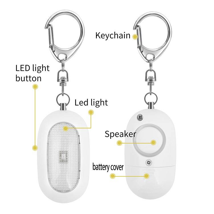 Safety Alarm Keychain w/ LED 2