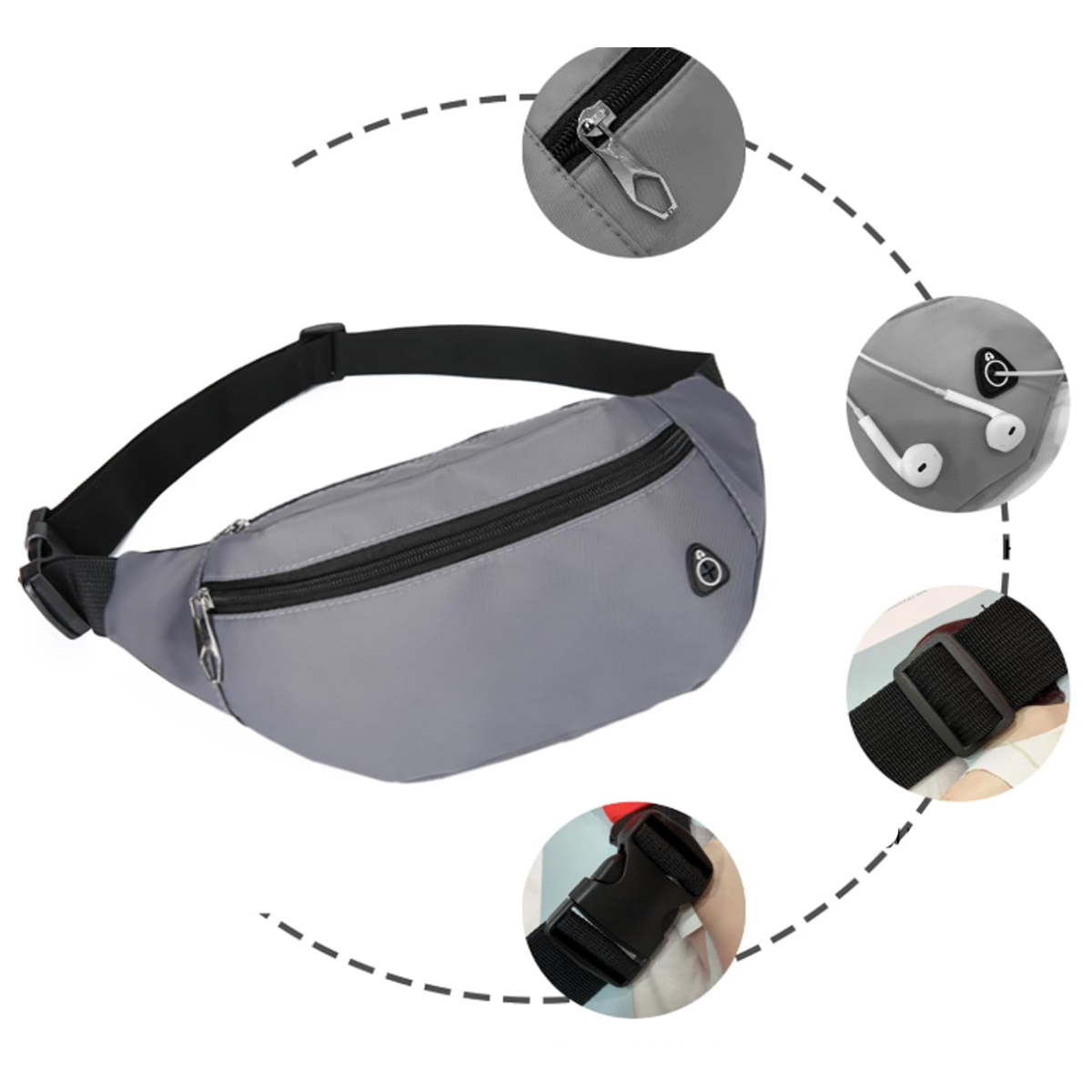Lightweight Waist Bag Fanny Pack 7