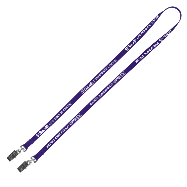 "CULVER" 3/4" Width Dual Attachment Silkscreen Polyester Lanyard 3
