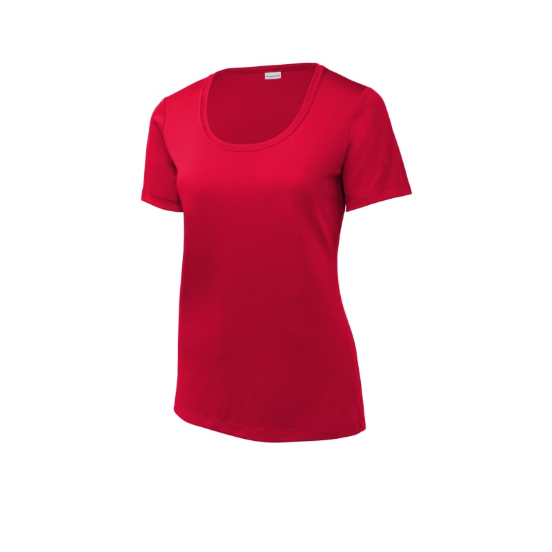 Sport-Tek Women's Posi-UV Pro Scoop Neck Tee. 11