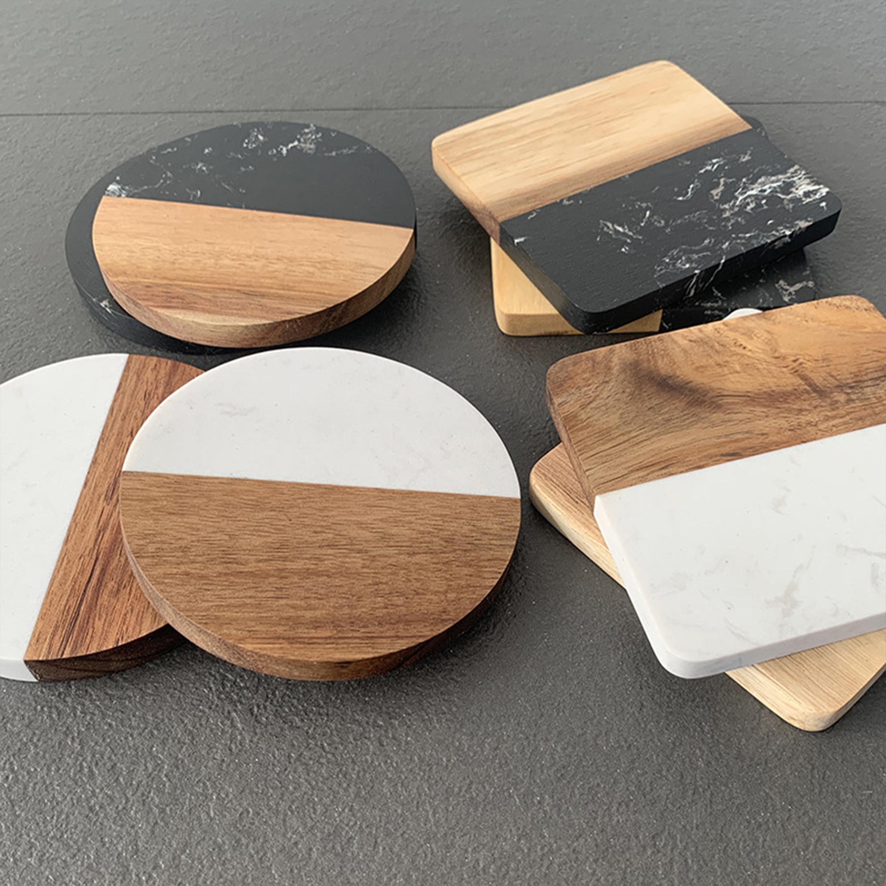 Wood Marble Coaster 1