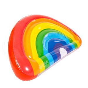 Rainbow Inflatable Floating Row Pool Lounger 5