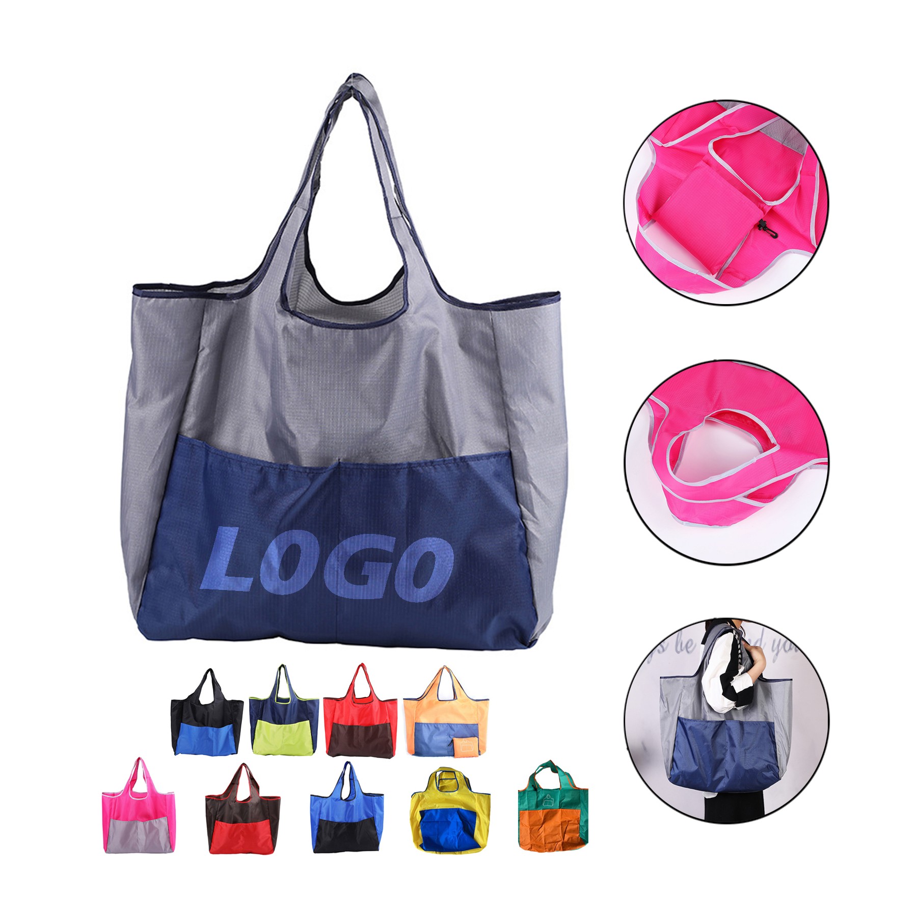 Oxford Cloth Folding Shopping Bag