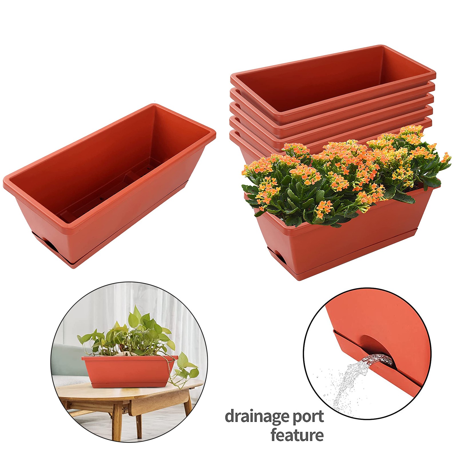 Plastic Vegetable Window Box Planter 2