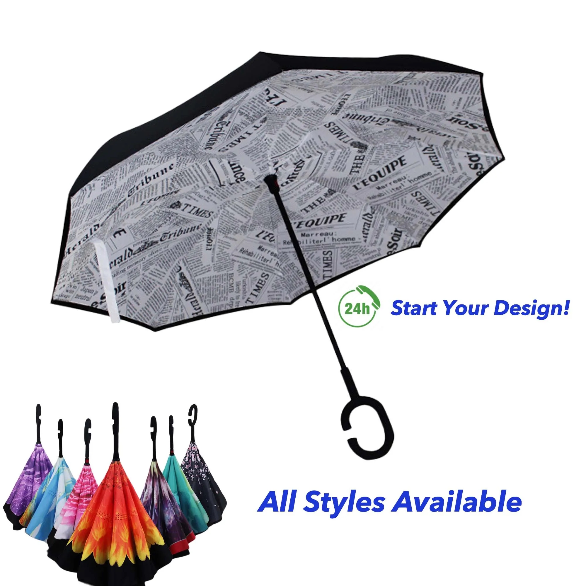 MOQ50 Reverse Upside Down Umbrella 3