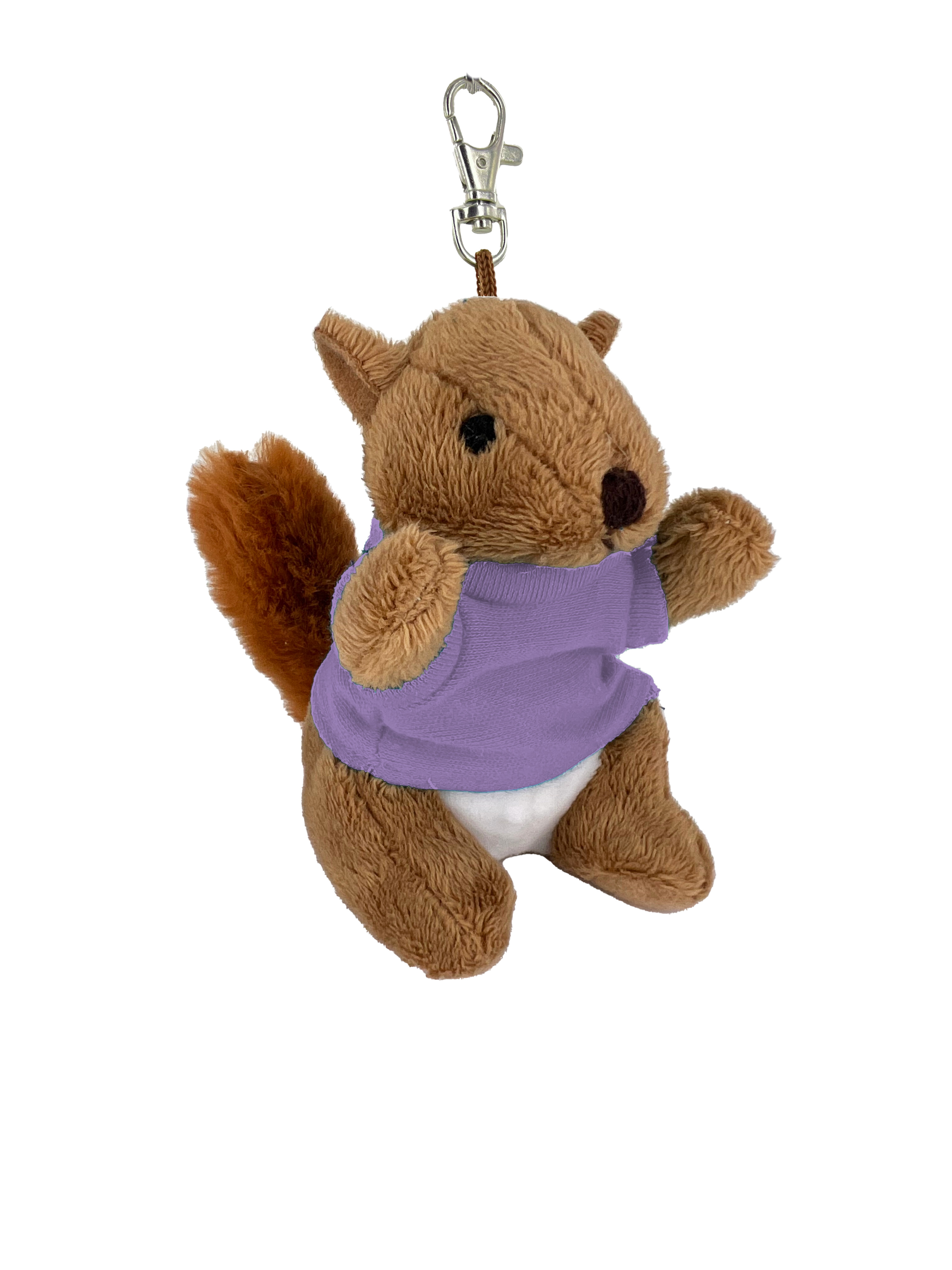 Soft Plush Squirrel 4" Keychain 16