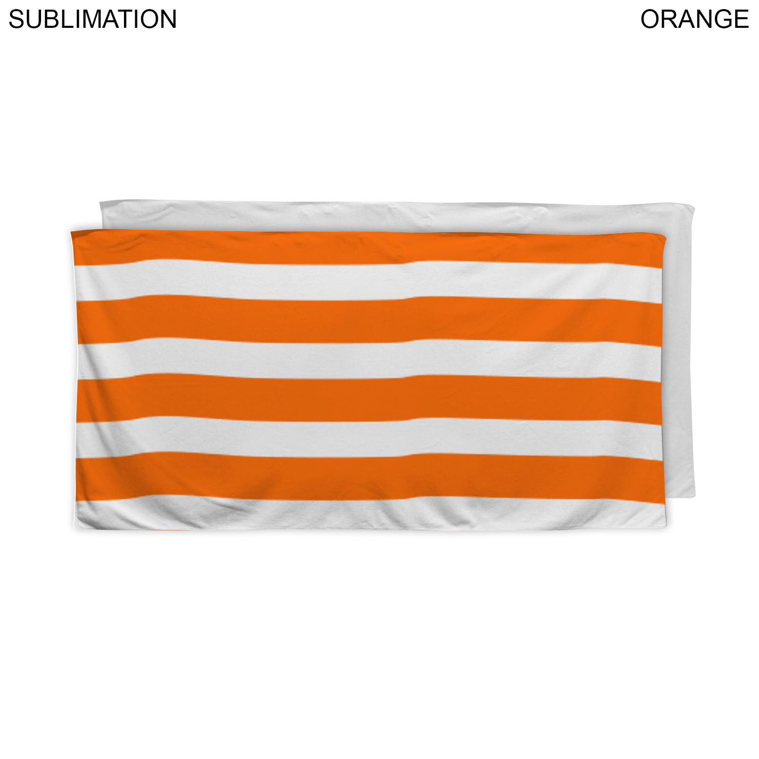 48 Hr Quick Ship - Cabana Stripe Sublimated Plush and Soft Velour Terry Beach Towel, 30x60 2